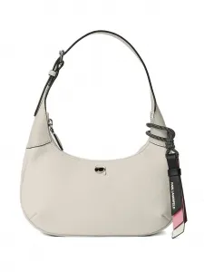 Сумка через плечо Ikon из зернистой ткани KARL LAGERFELD, белый