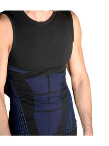 Футболка без рукавов мультиспортивного цвета черного/синего цвета Wilox