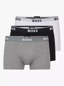 Трусы HUGO BOSS BOSS Power Cotton Logo Waistband 3 шт, разноцветный