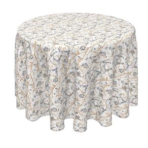 Круглая скатерть, 100% полиэстер, 60 дюймов, круглая, Woodland Wildlife