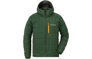 Пуховики мужские с капюшоном легкие Others MONTBELL, dgn темно зеленый