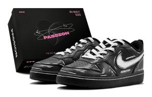 Court Borough GS Couple's, Dark Night Fantasy, американский стритвир, лайн лоу топ скейтборд обувь women's Nike, черный