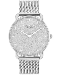 Женские часы Elliot с сетчатым браслетом из нержавеющей стали серебристого тона, 36 мм Coach, silver