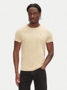 Облегающая футболка DM0DM04411 Tommy Jeans, бежевый