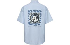 Рубашка мужская темно-синяя в полоску Evisu, темно-синий