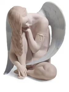 Фарфоровая фигурка wonderful angel, 17х13х16 см, Lladró, розовый
