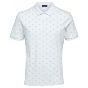 Поло с коротким рукавом Selected Paris, белый