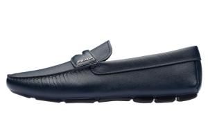 Лоферы мужские Prada Logo Lettering, синий