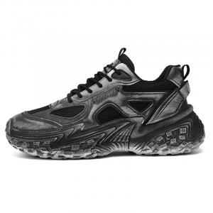 NANJIREN Мужские черные массивные кроссовки на низком ходу, цвет Black