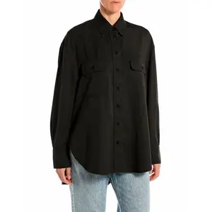 Рубашка с длинным рукавом Replay W2199.000.85372, черный