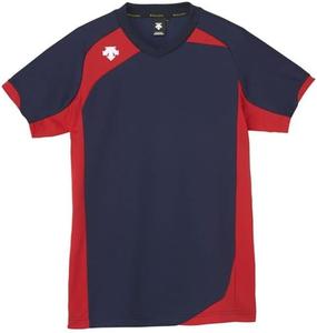 Футболка для волейбола с коротким рукавом Descente, классическая, впитывающая пот, быстросохнущая, эластичная, унисекс, мужская, женская, нелипкая, для тренировок