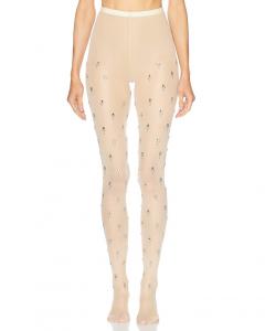 Украшенные Колготки Rabanne, розовый