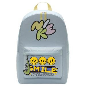 Nike Тканевый рюкзак женский ледниково-голубой и нежно-желтый и светло-лимонный, Smiley Face