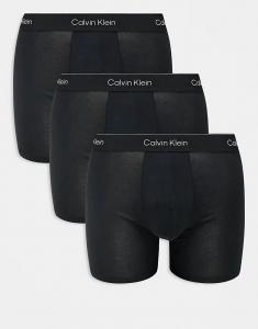 Комплект из 3 трусов-боксеров Calvin Klein Icon Cotton Stretch черного цвета