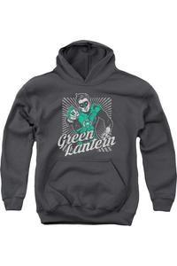 Толстовка с капюшоном DC Comics Ring Rays для молодежи Gildan, Charcoal