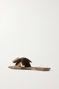 ACNE STUDIOS Кожаные шлепанцы, коричневый