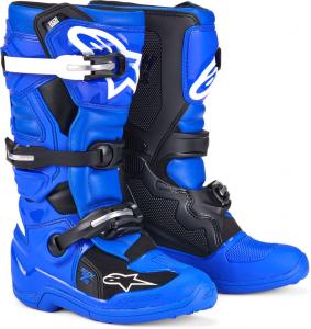 Детские мотокроссовые ботинки Alpinestars tech 7s, Blue/White/Black