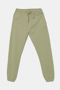 Детские хлопковые спортивные брюки Guess, зеленый