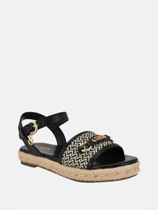 Resssia Эспадрильи-сандалии Guess Factory, черно-белый