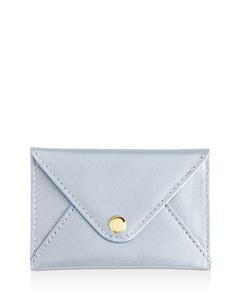 Кожаный конверт для карточек ROYCE New York, цвет Silver