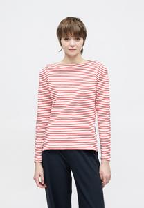 Топ ONLY ONLKISS LIFE LS BOATNECK CC JRS NOOS, Cloud Dancer/Babados Cherry/Off-White