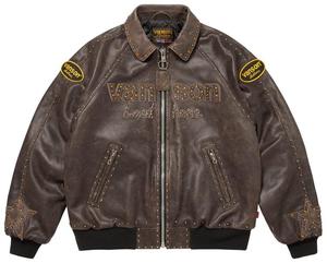Куртка Supreme x Vanson Leathers x BB Simon, цвет, коричневый