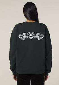 Толстовка CHAINS BACK EMBROIDERY UNISEX Mira Paris, черный