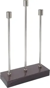 Подсвечник Kayoom "Подсвечник Art Deco 325", (1 шт.) 9х39,5х26 см, темно-фиолетовый