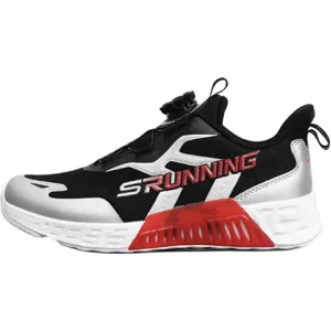 Slip Resistant Abrasion Resistant Low top детские кроссовки для бега Teenagers Antakids, черный серебро