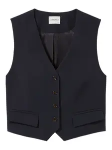 Жилет на пуговицах Claudie Pierlot, синий