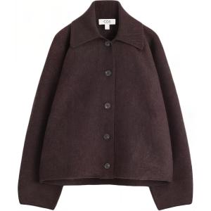 COS Куртка женская тёмно-коричневая, Dark Brown