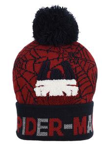 Spiderman Шапка Человек-паук в бордово-черном цвете