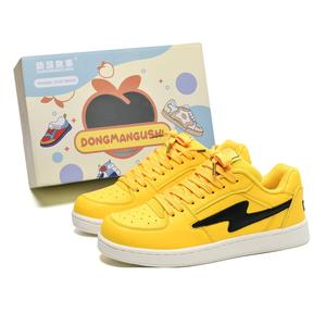 Кеды, обувь для скейтборда унисекс с низким верхом Anime Story, желтый/черный