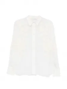 Блузка с цветочным принтом Forte Forte, бежевый