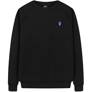 361° Свитшот мужской Super Black с круглым вырезом утолщенный