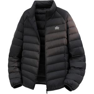 Jeep Пуховик Unisex Black Stand Collar легкий стеганый