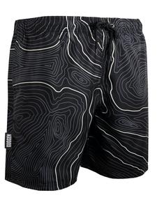GUGGEN MOUNTAIN Плавки Badehose Black-White in Schwarz-Weiß