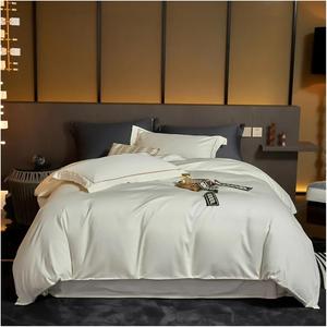 YUSIWOAL Комплект постельного белья сплошной цвет 1000TC египетский хлопок мягкий шелковистый