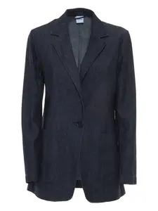 Джинсовая куртка с одной пуговицей ASPESI, синий