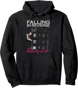 Худи Fashionably Late Falling In Reverse, черный