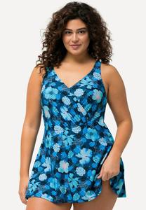 Купальник Ulla Popken FLORAL WRAP LOOK , Whale Blue/Blue