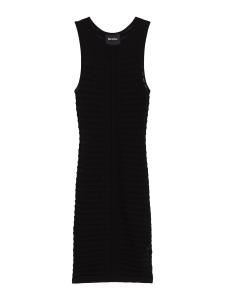 Вязаное платье Bershka, черный