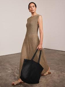 Асимметричное платье-джерси Mint Velvet, Green Khaki