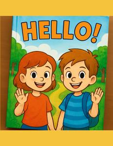 Hello!: Libro da colorare per bambini con giochi finali. Colora l'anno con me. Colora i mesi dell'anno (Italian Edition) (Independently published)