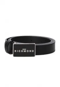 Пояс John Richmond, Black And Off Silver