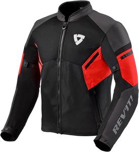 Мотоциклетная куртка REV'IT! GT-R Air 3 Adventure Sport для мужчин (Black/Neon Red - 2X-Large)