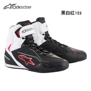ALPINESTARS PROTECTS Мотоциклетные ботинки Star Motorcycle Riding Boots, всесезонные, повседневные FASTER-3, черно-бело-красные 123, размер 38