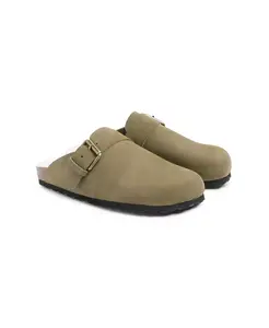 Сабо с ремешком на подкладке из овчины Celtic & Co., загар/бежевый