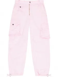 Прямые брюки карго GANNI, розовый