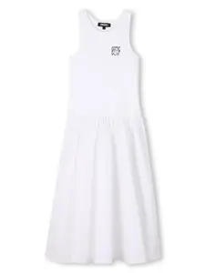 Платье с логотипом Dkny Kids, белый